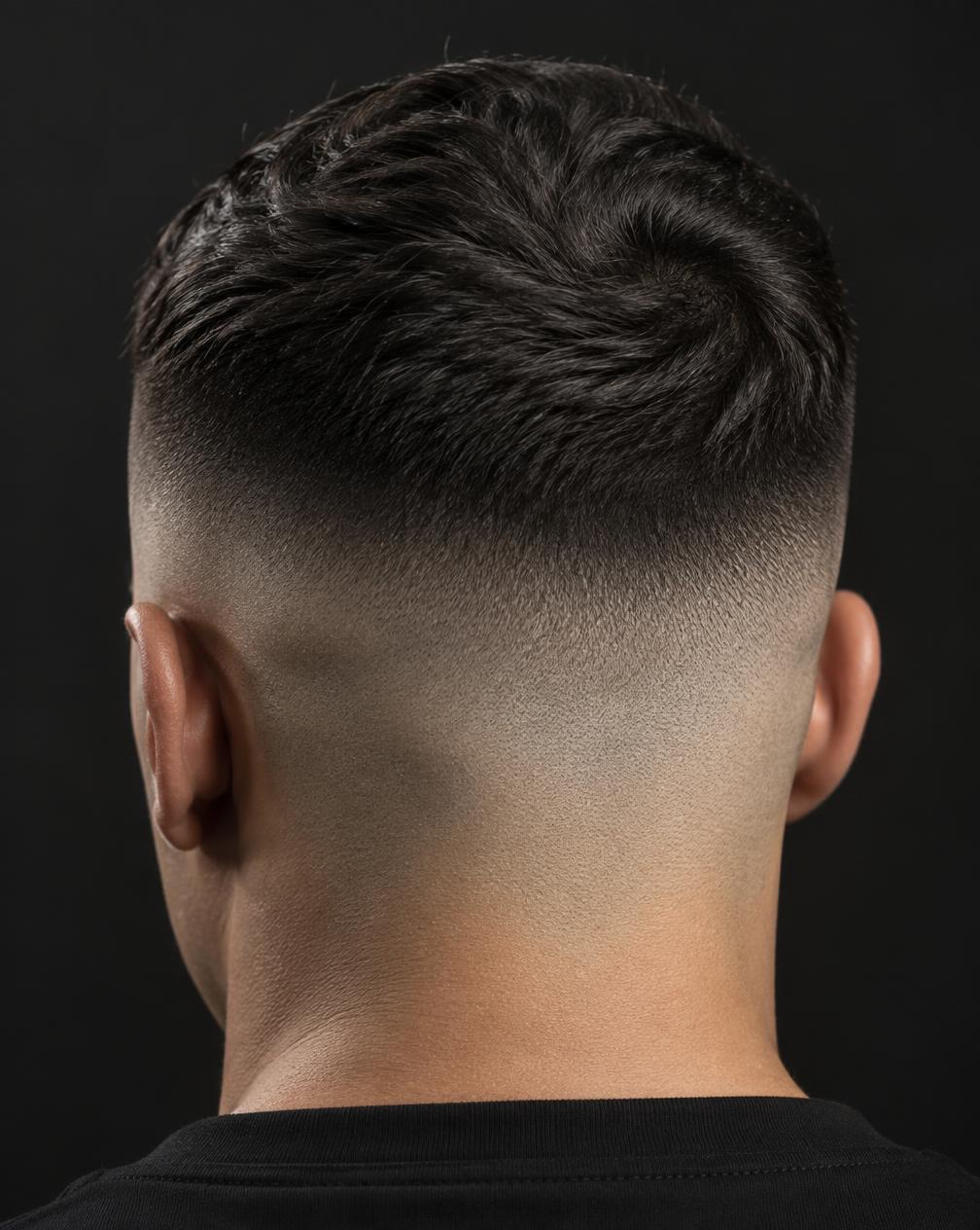 Crisp skin fade from the back